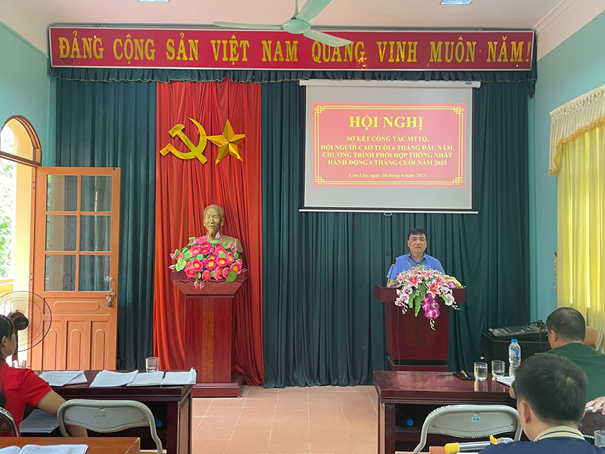 Đồng Chí Nguyễn Văn Bạch – Phó Bí thư Đảng uỷ, phát biểu khai mạc hội nghị