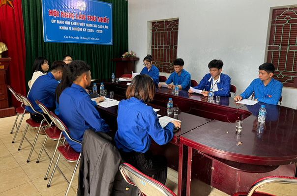 Hội nghị hiệp thương lần thứ Nhất Uỷ ban Hội LHTN Việt Nam xã Cao Lâu khoá V, nhiệm kỳ 2024-2029.